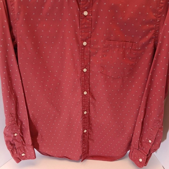 J Crew Shirt Mens M Button Down Multicolor Long Sleeve Print Pocket - Picture 4 of 9